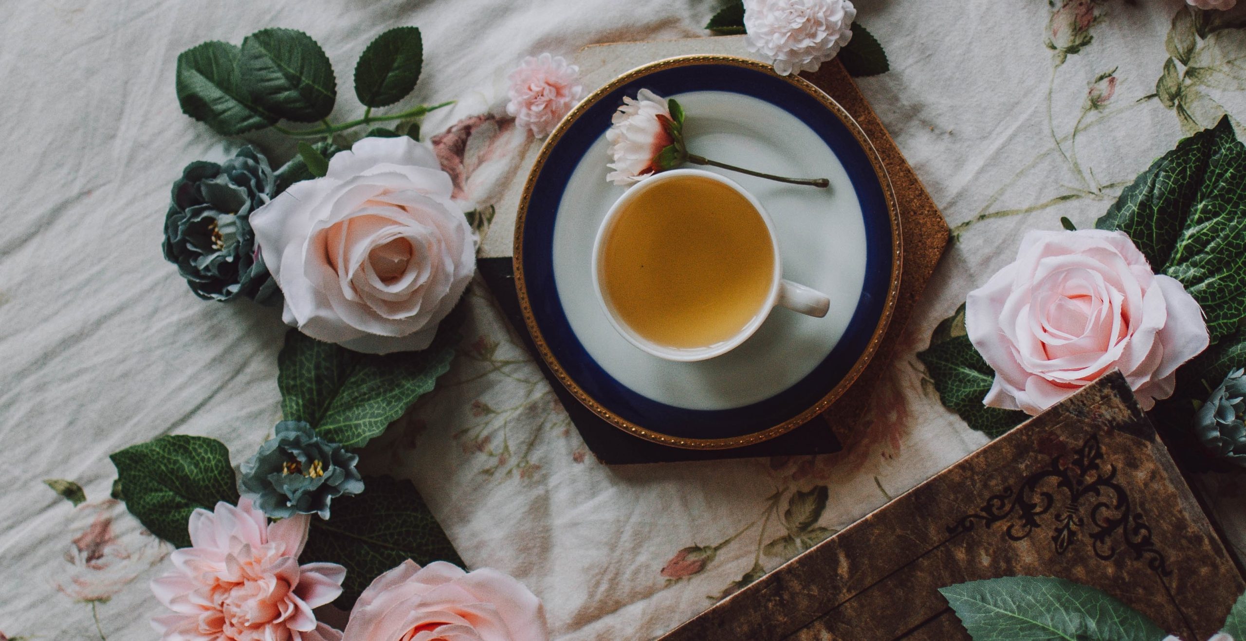 Tea and flowers